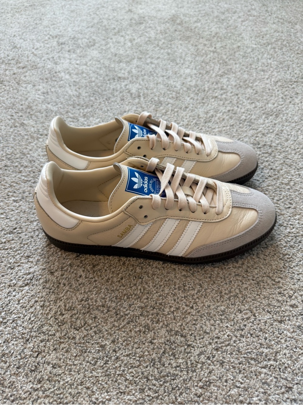 Adidas Samba Men’s OG Sand Strata Beige Suede JR0914 Athletic Sneakers Size 8